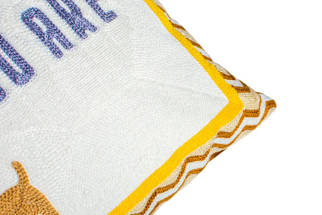 Pillow Drop 'Be The Person Your Dog Thinks You Are' Needlepoint Scatter Cushion - Image 6