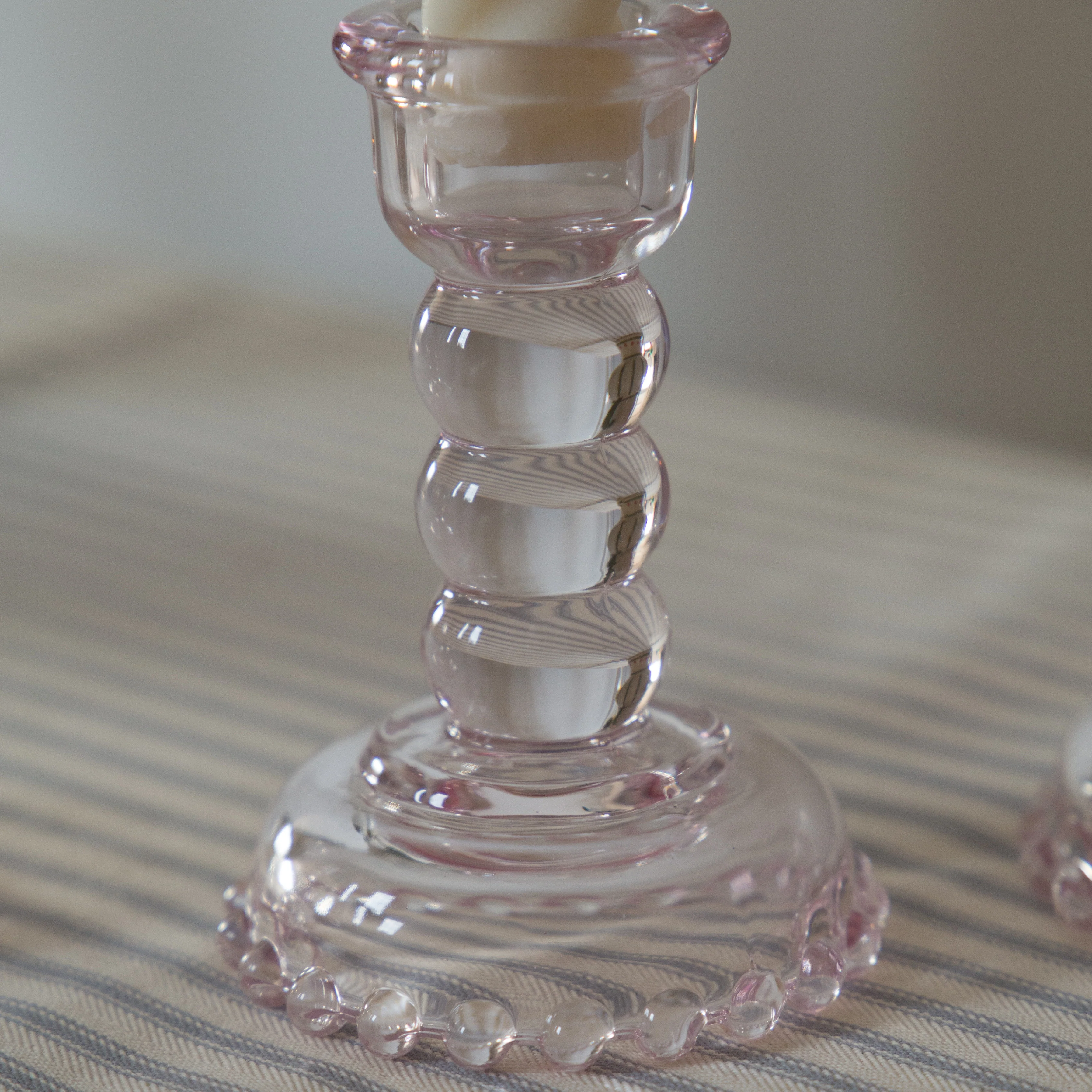 Bloomingville Dephia Pink Glass Candle Holders in Various Sizes - Image 5