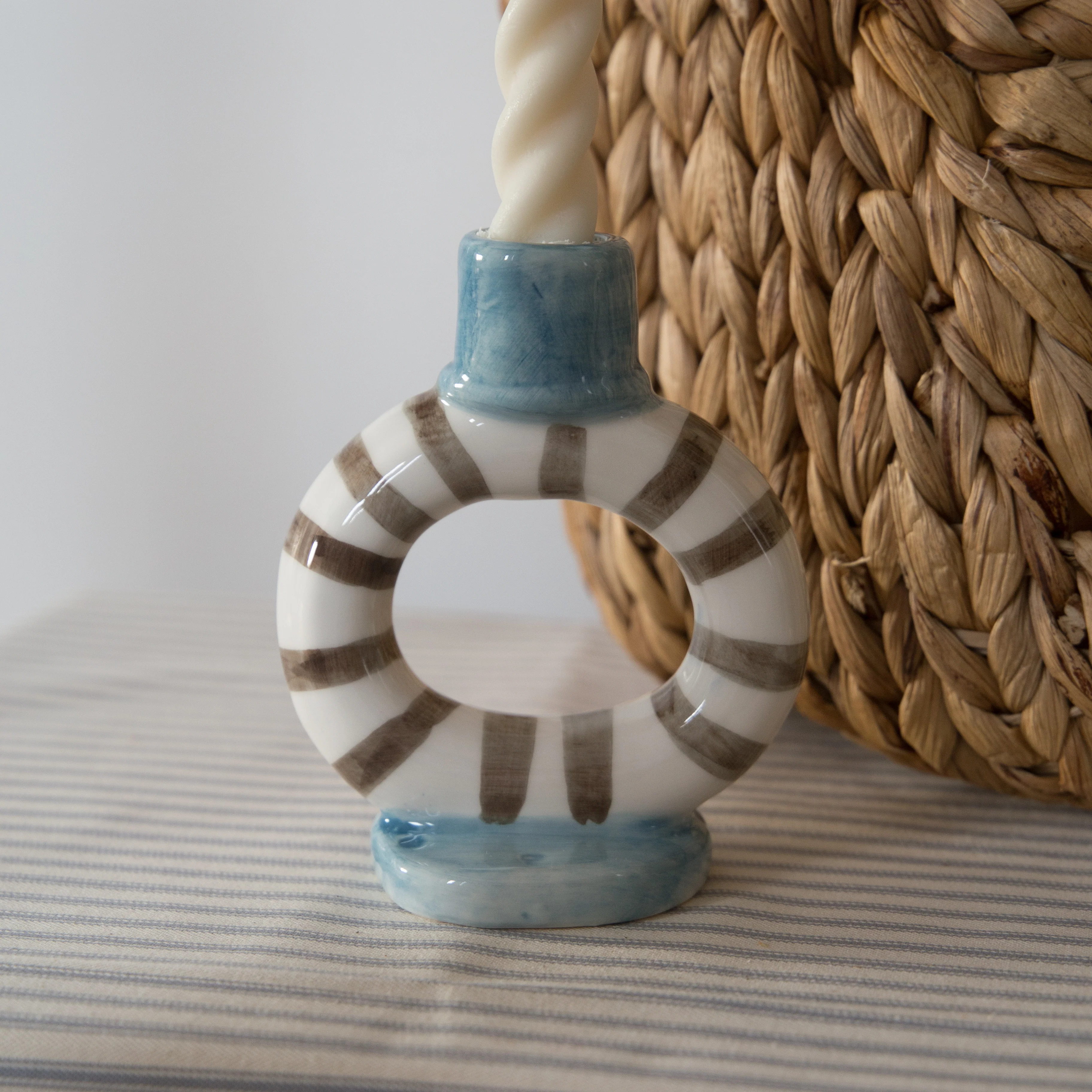 Bloomingville Tacana Striped Candle Holder - Image 4