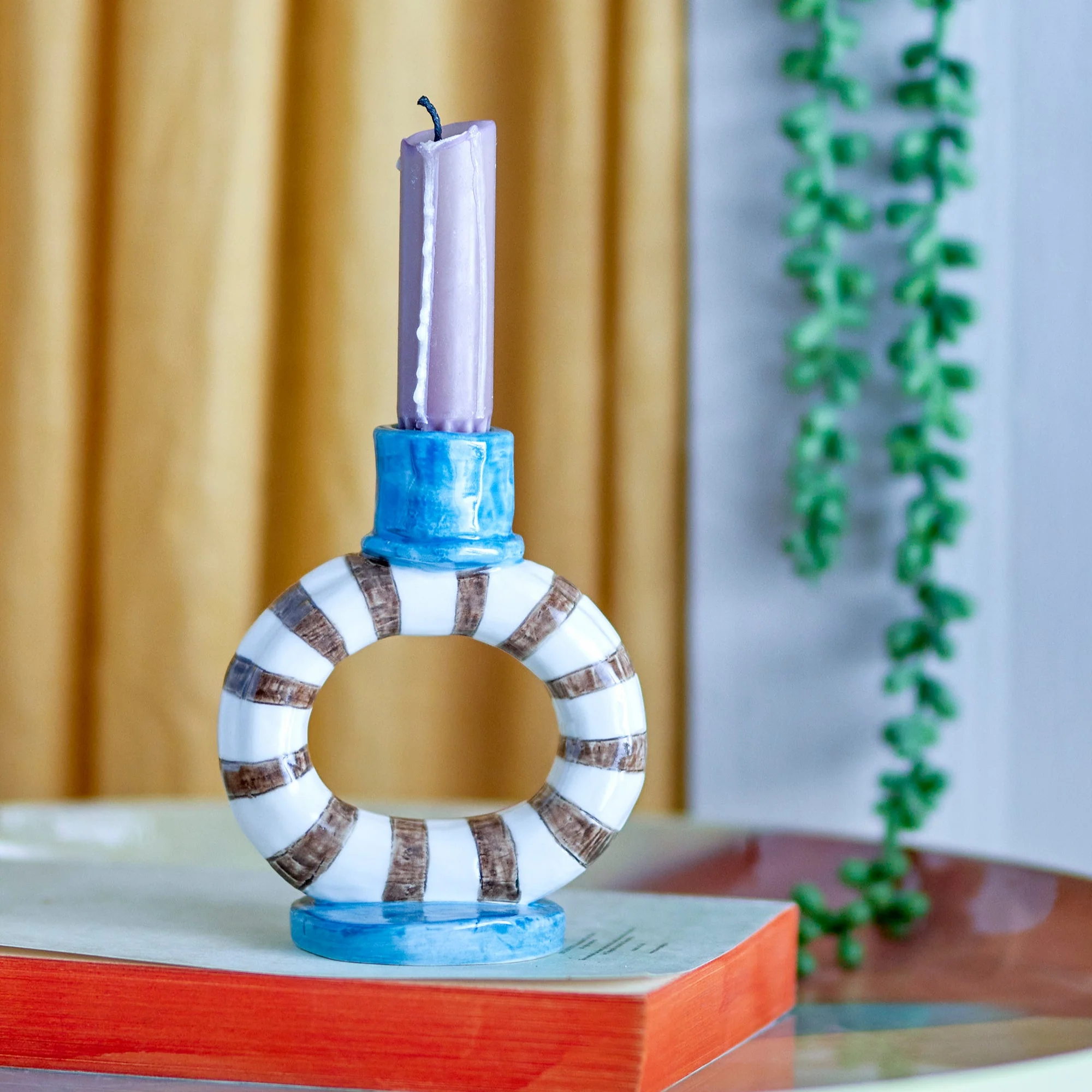 Bloomingville Tacana Striped Candle Holder - Image 5