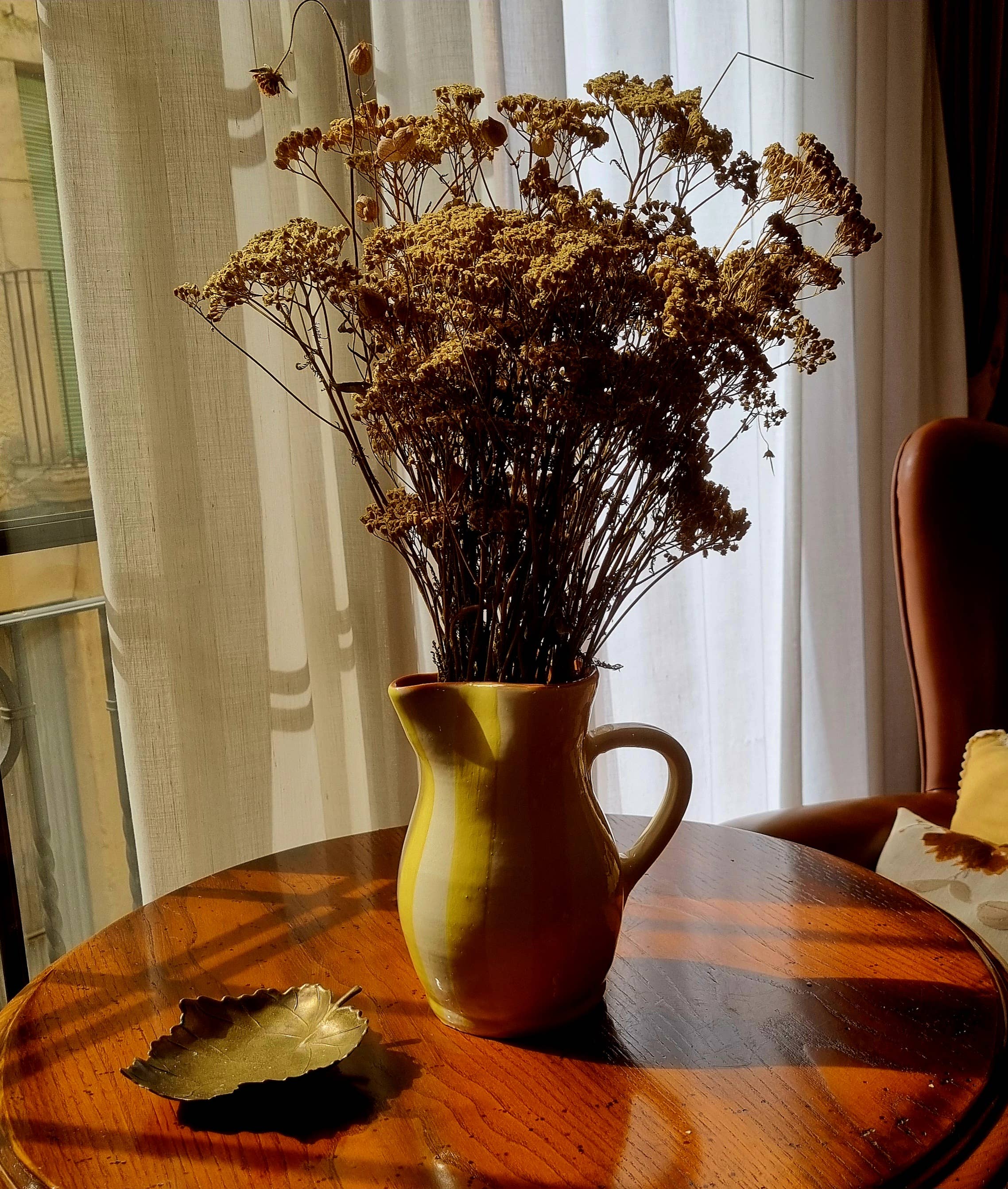 Roca Caus Handcrafted Jug in Yellow Stripe - Image 4