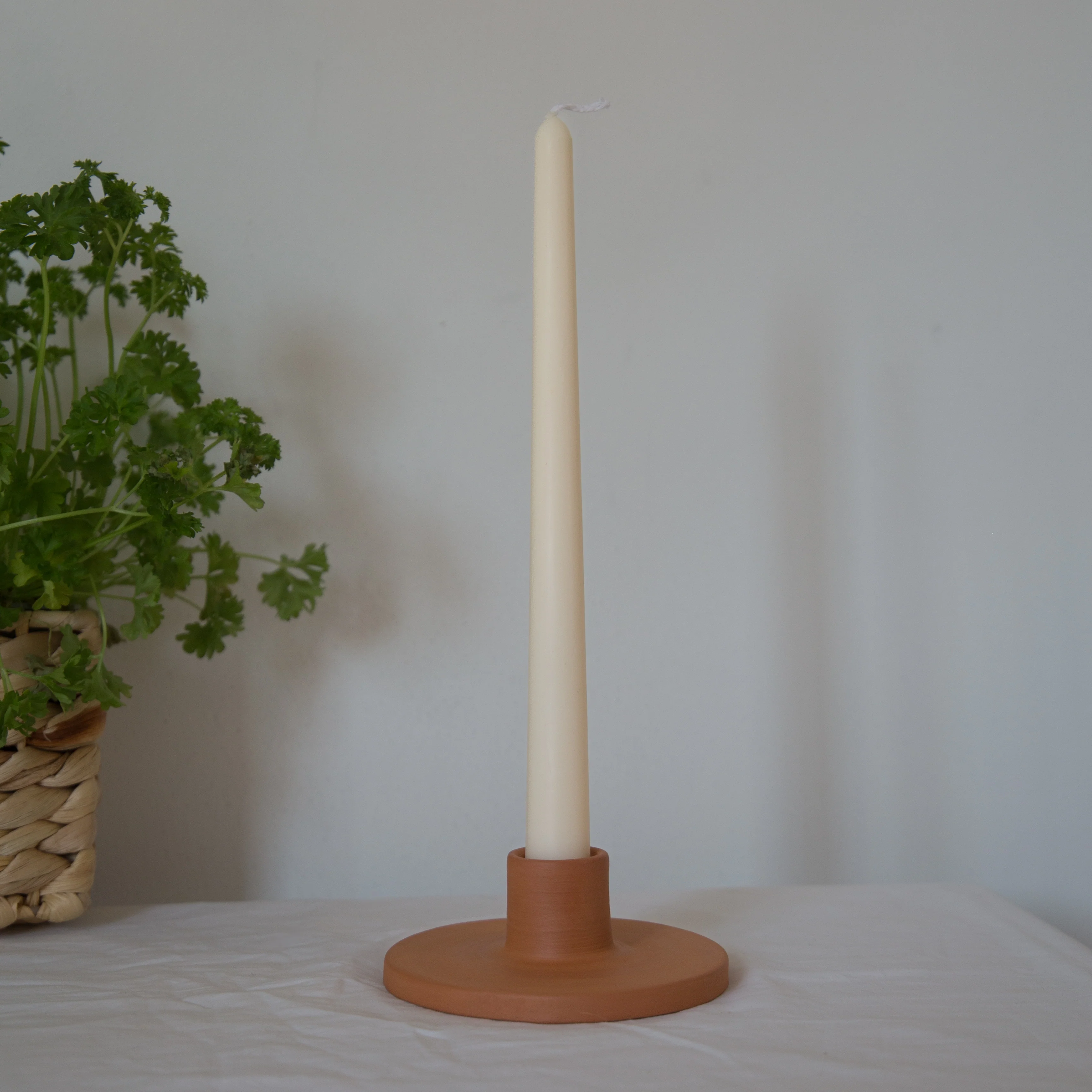 Roca Caus Handmade Terracotta Candle Holder - Image 5