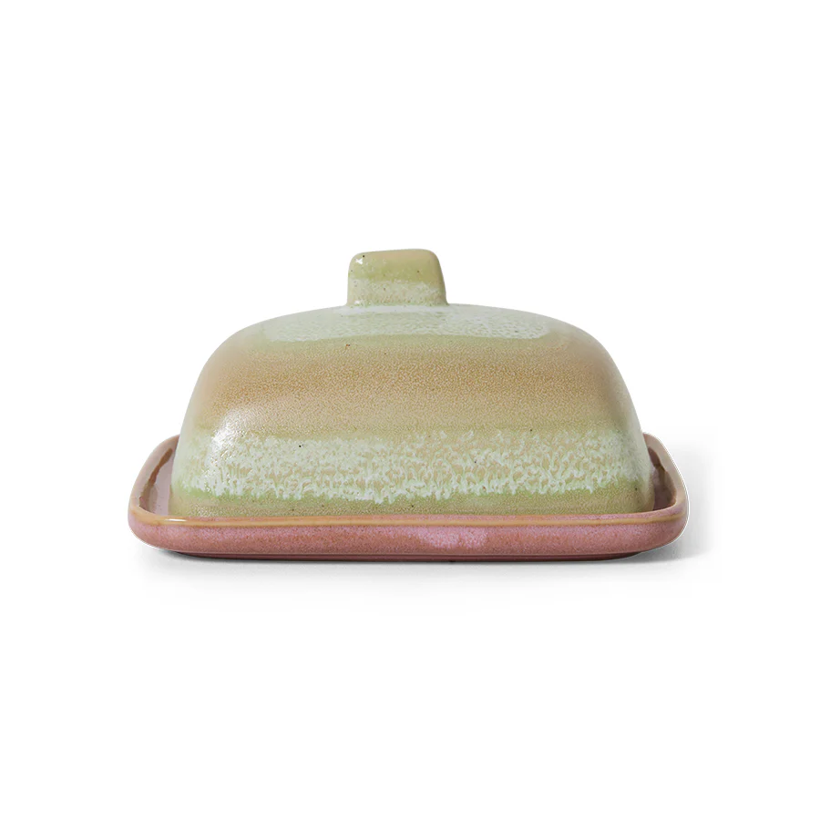 HKLIVING 70s ceramics Butter Dish in Skyline - Image 3