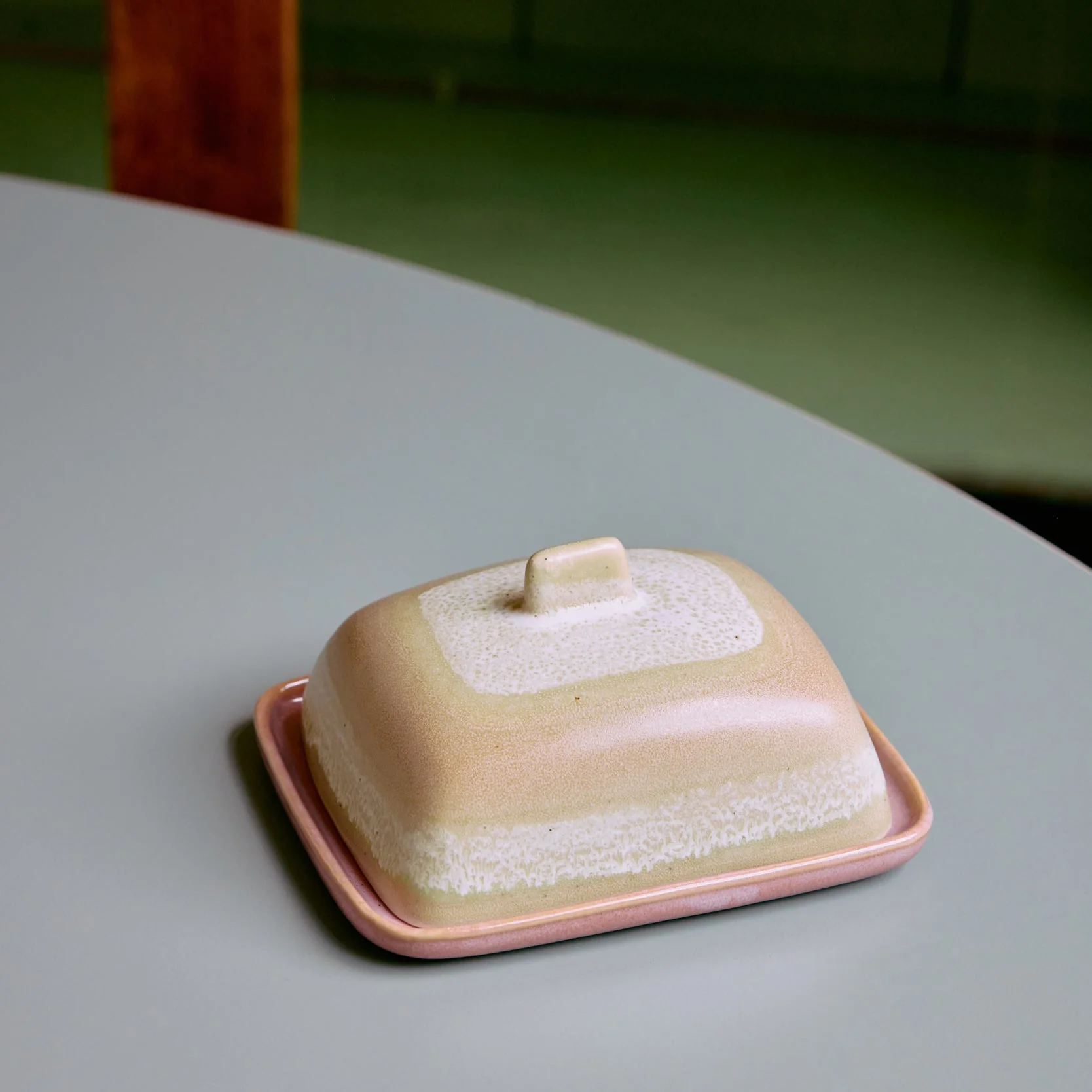 HKLIVING 70s ceramics Butter Dish in Skyline - Image 7