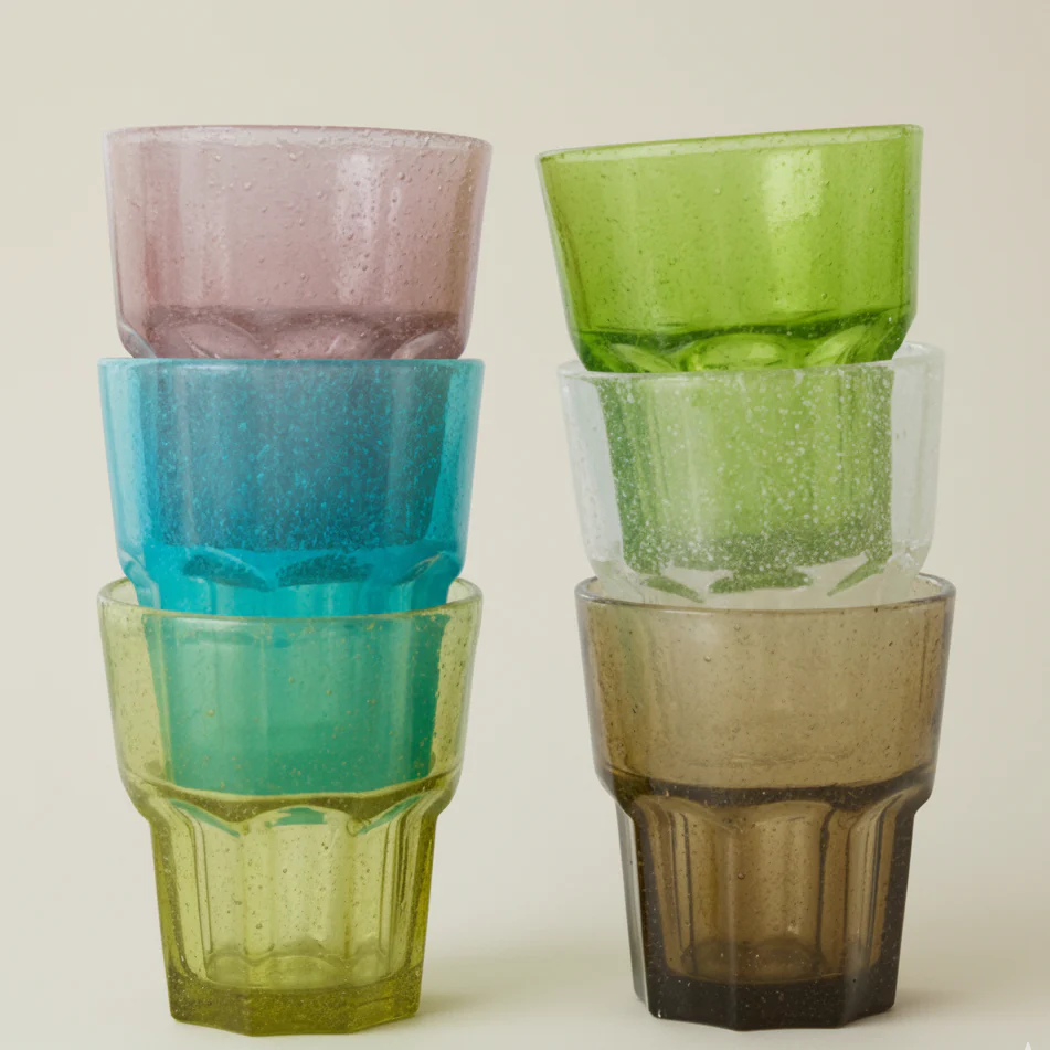 HKLIVING Mineral Water Glasses in Various Colours - Image 3