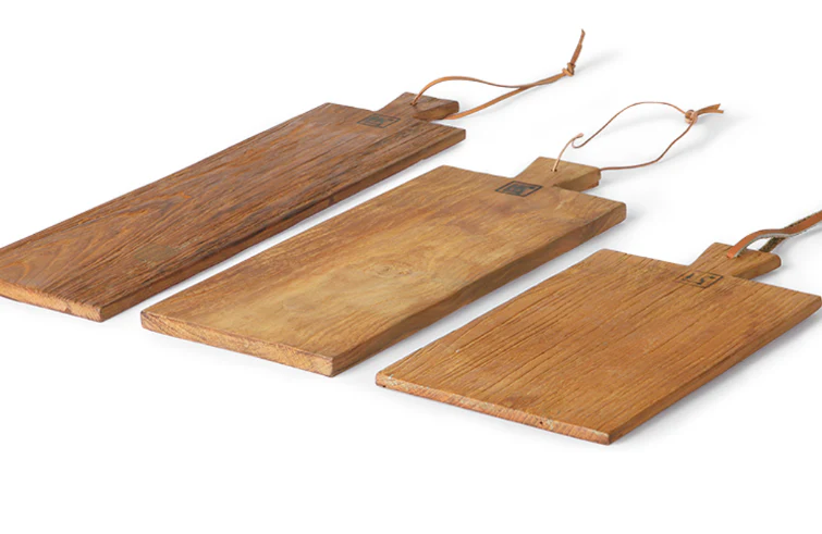HKLIVING Bread Boards in Teak Wood in Three Sizes - Image 5