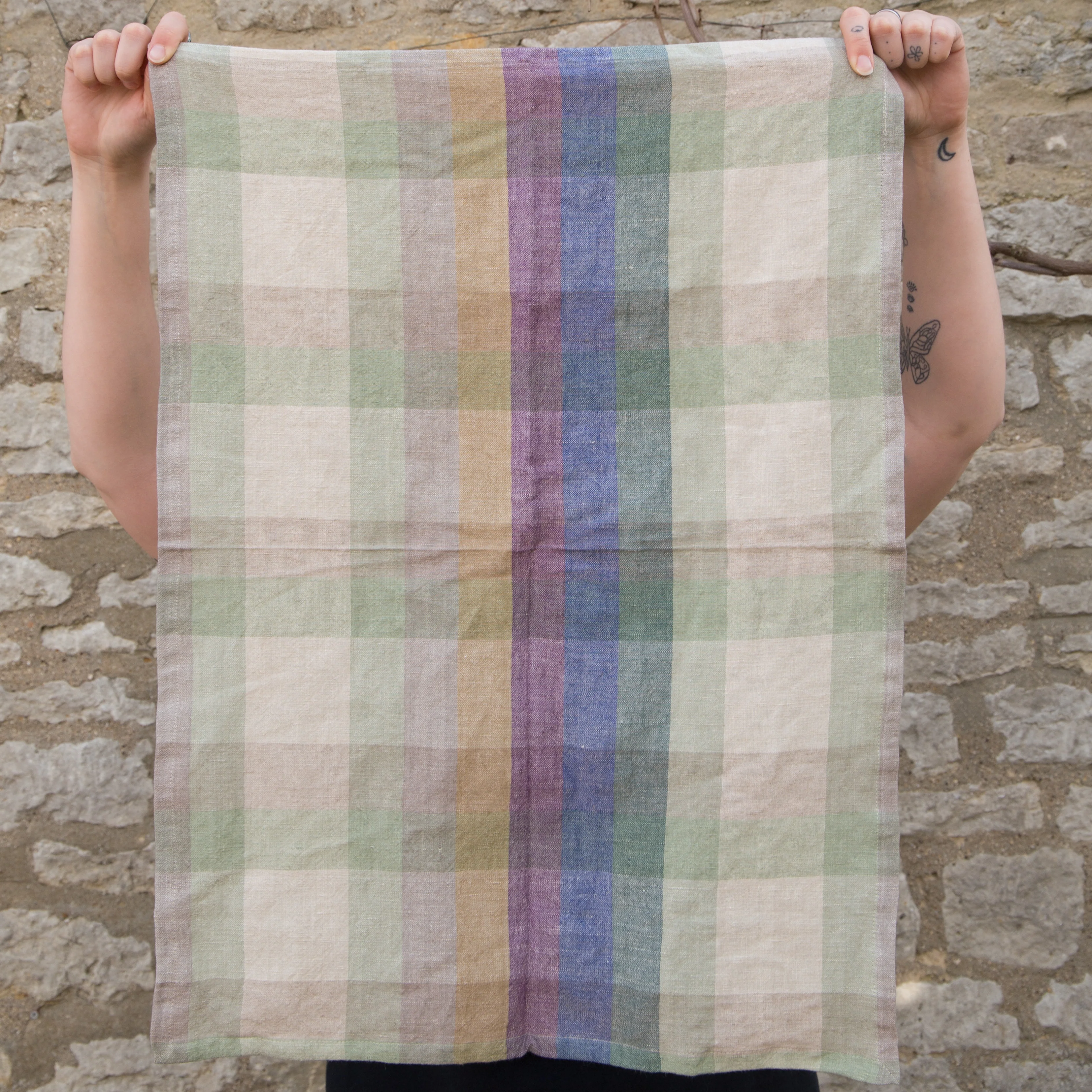 HKLIVING Vida Check Tea Towels in Various Colours - Image 9