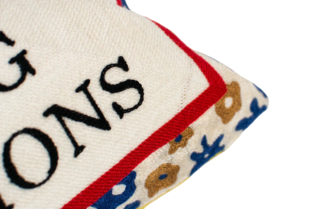 Pillow Drop 'I Don't Cook' Needlepoint Scatter Cushion - Image 5