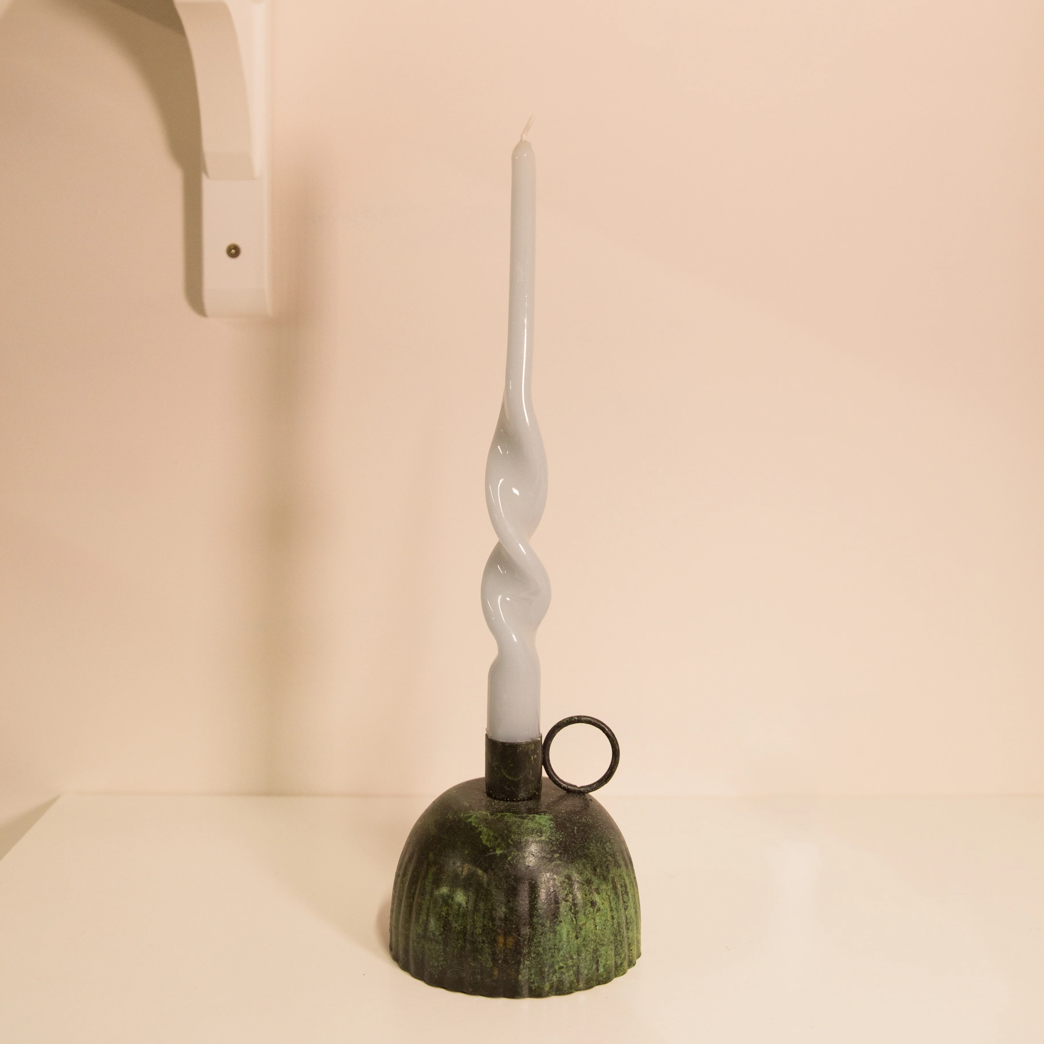 Maegen Soy Wax Twist Candle in Cornflower Blue or Leaf Green - Image 4