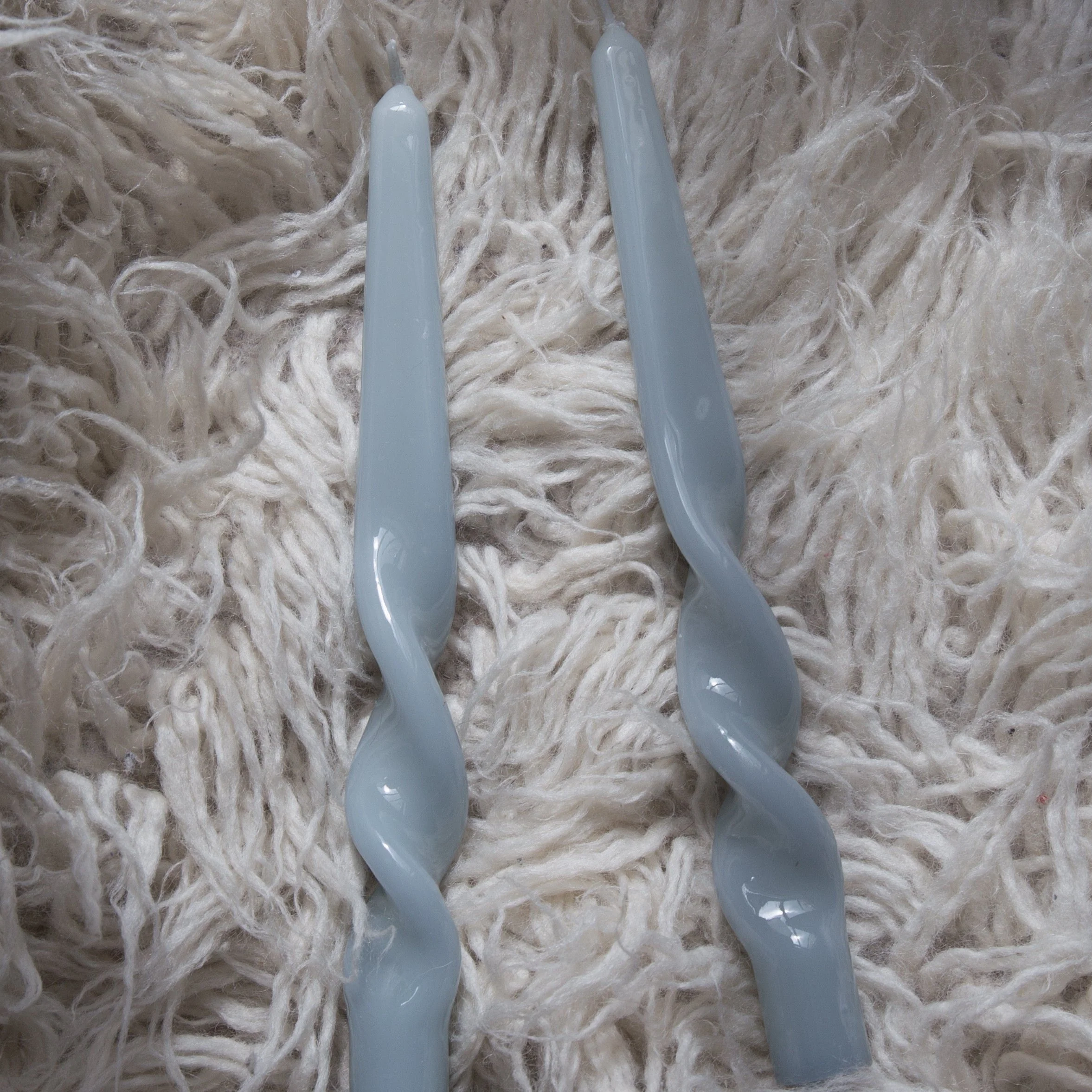 Maegen Soy Wax Twist Candle in Cornflower Blue or Leaf Green - Image 7