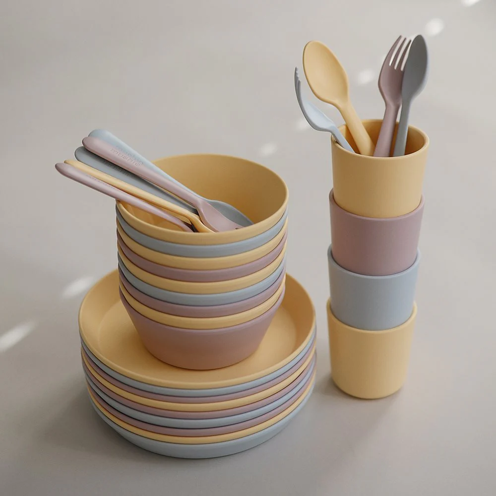 Mushie Spoon and Fork Set in Lilac - Image 3