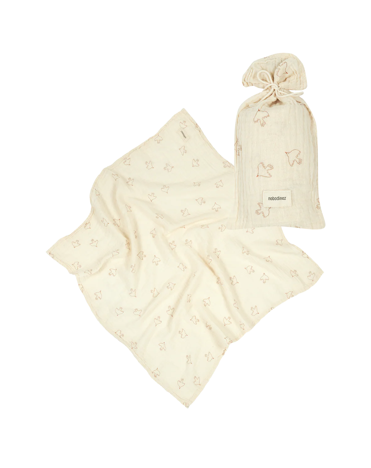 Nobodinoz Organic Cotton Swaddle in Two Colours - Image 3