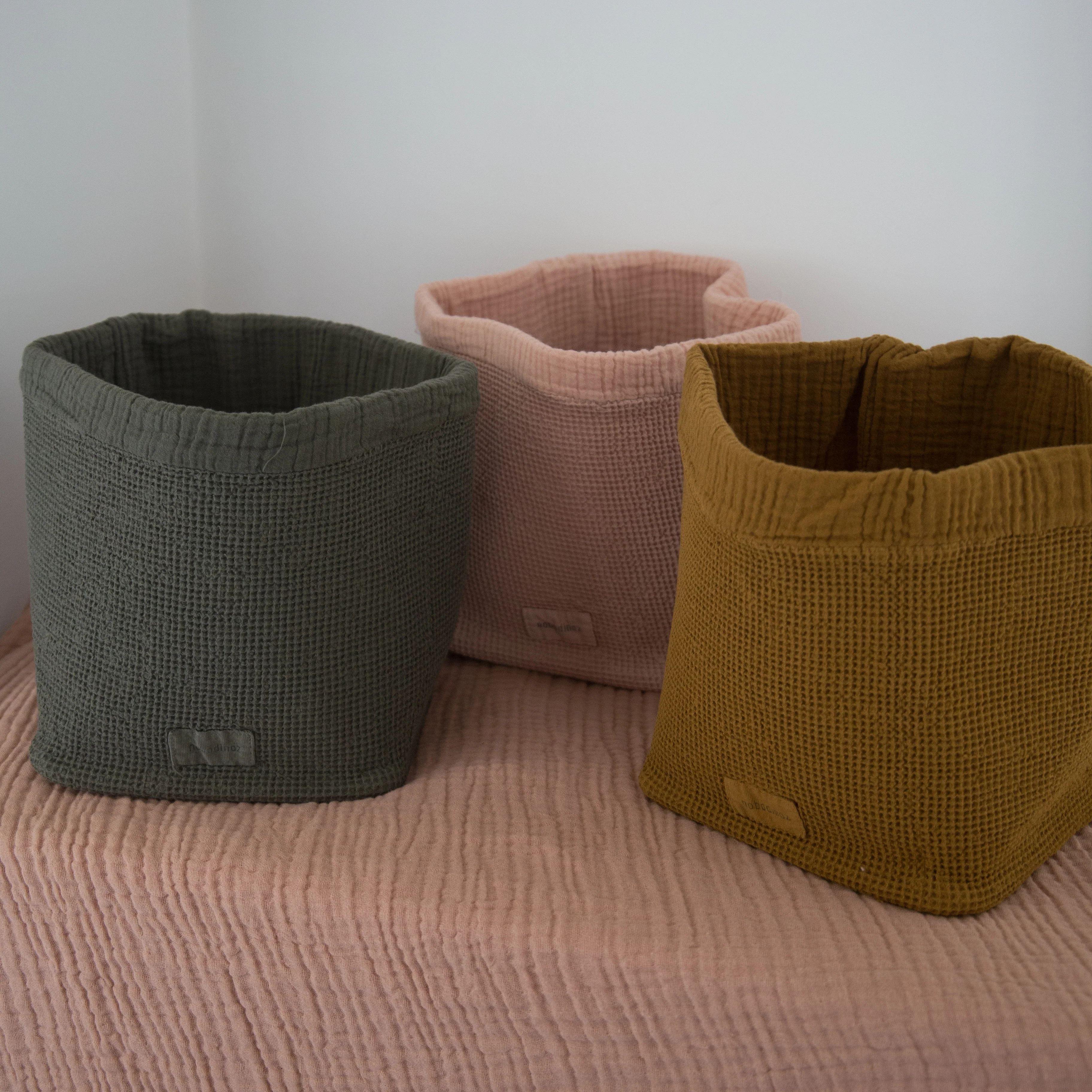 Nobodinoz Wabi Sabi Waffle Basket in Multiple Colours - Image 3