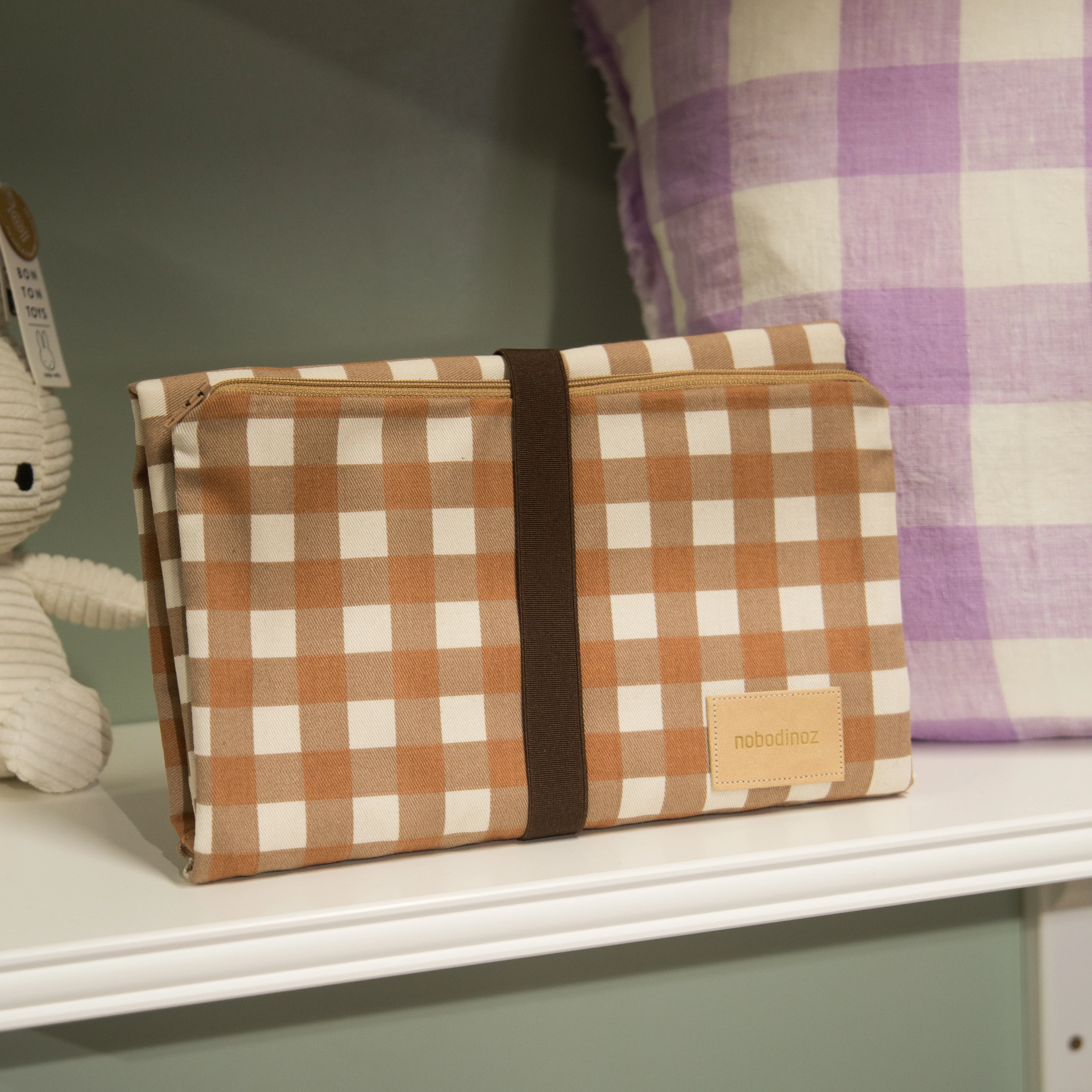 Nobodinoz Waterproof Changing Pad in Leonie Lattie - Image 3