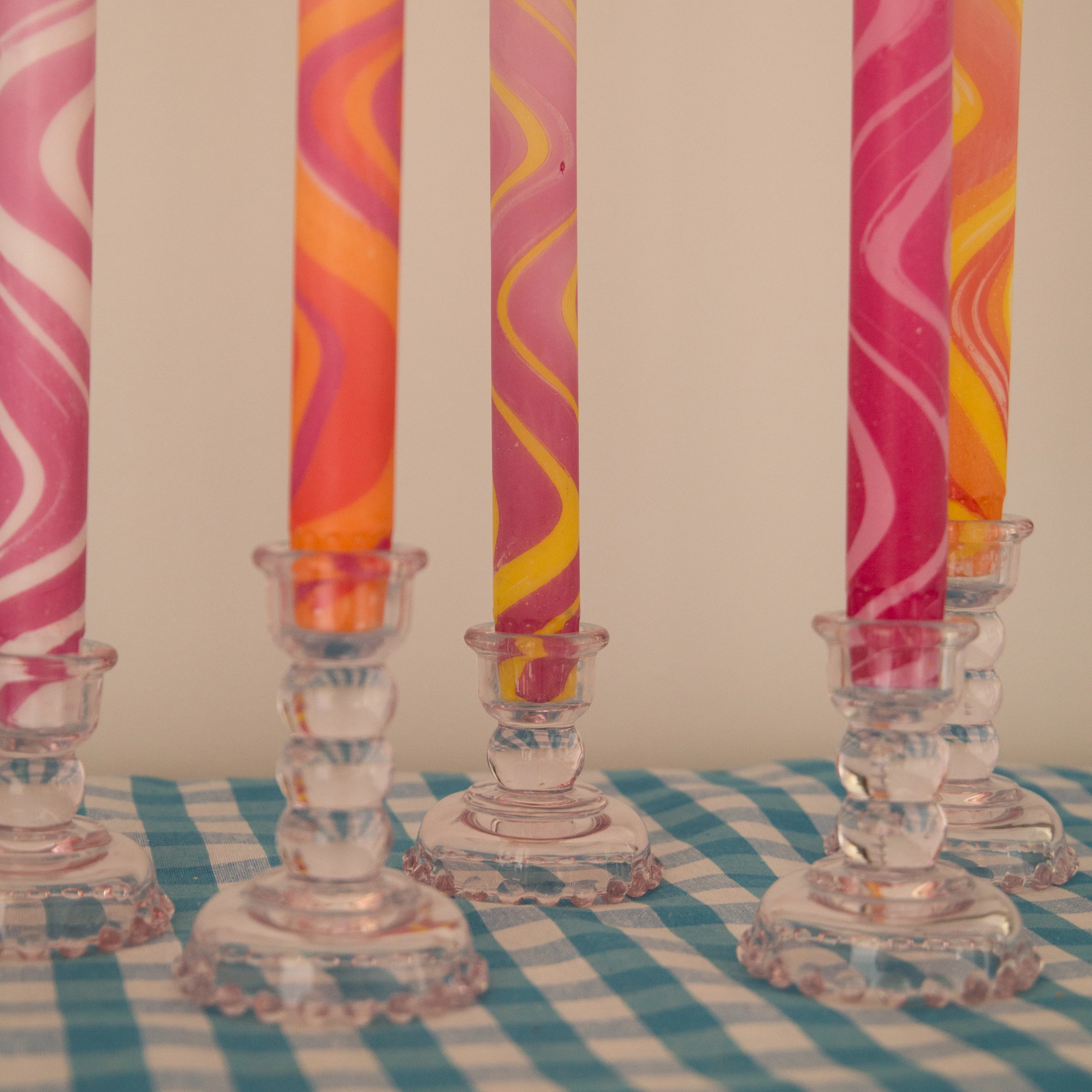 Nordtrice 100% Natural Wax Marble 30cm Long Taper Candles - Image 3