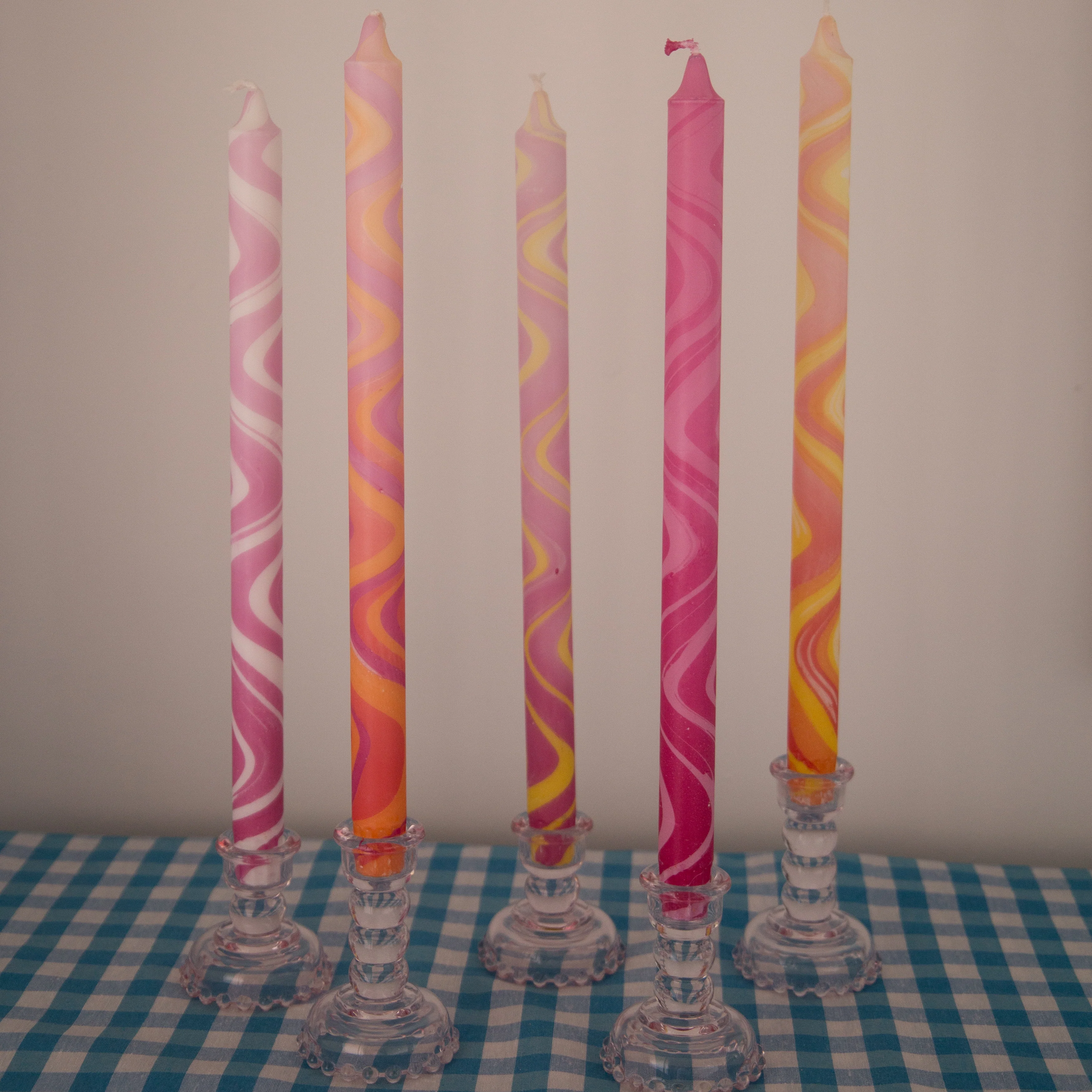 Nordtrice 100% Natural Wax Marble 30cm Long Taper Candles - Image 4