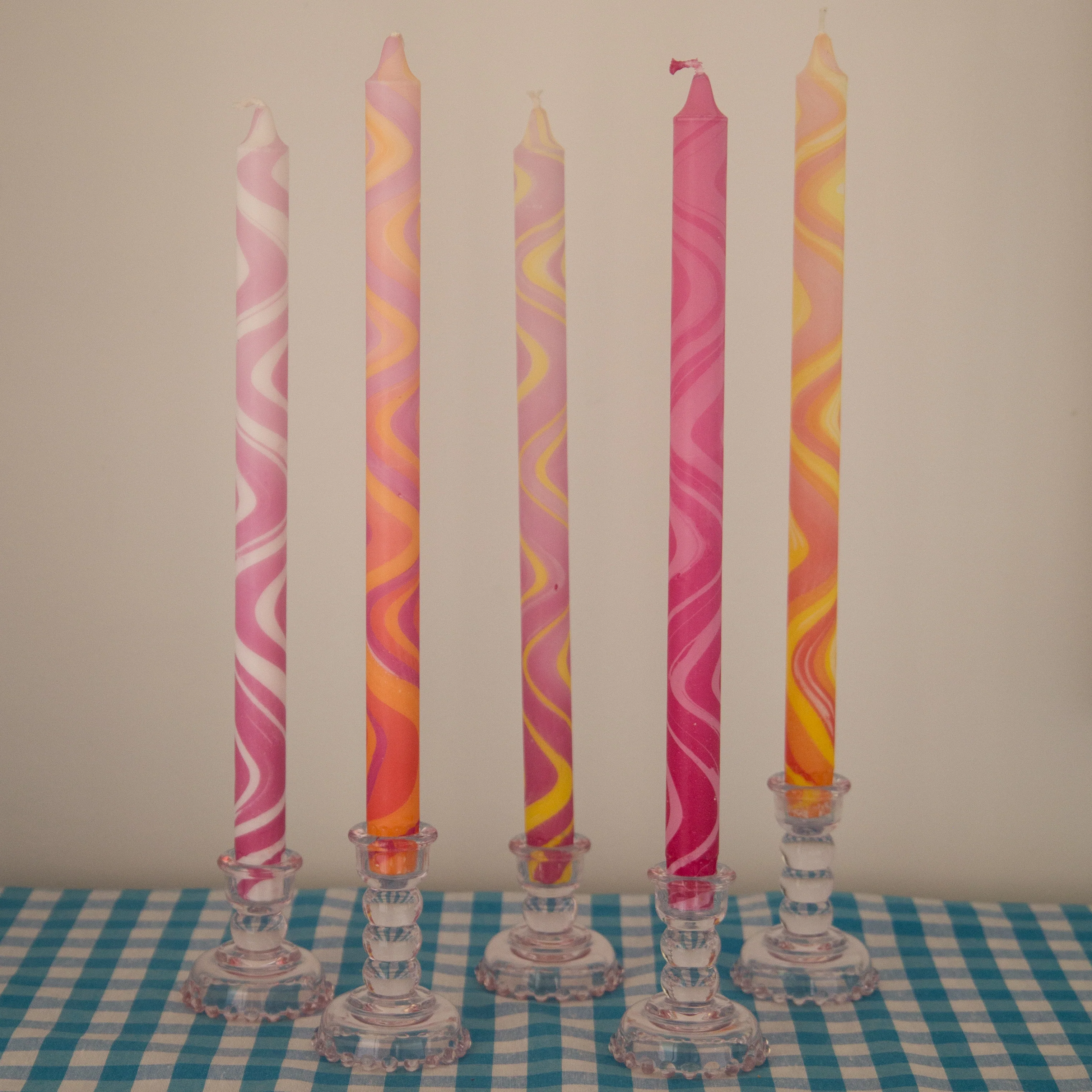 Nordtrice 100% Natural Wax Marble 30cm Long Taper Candles - Image 6