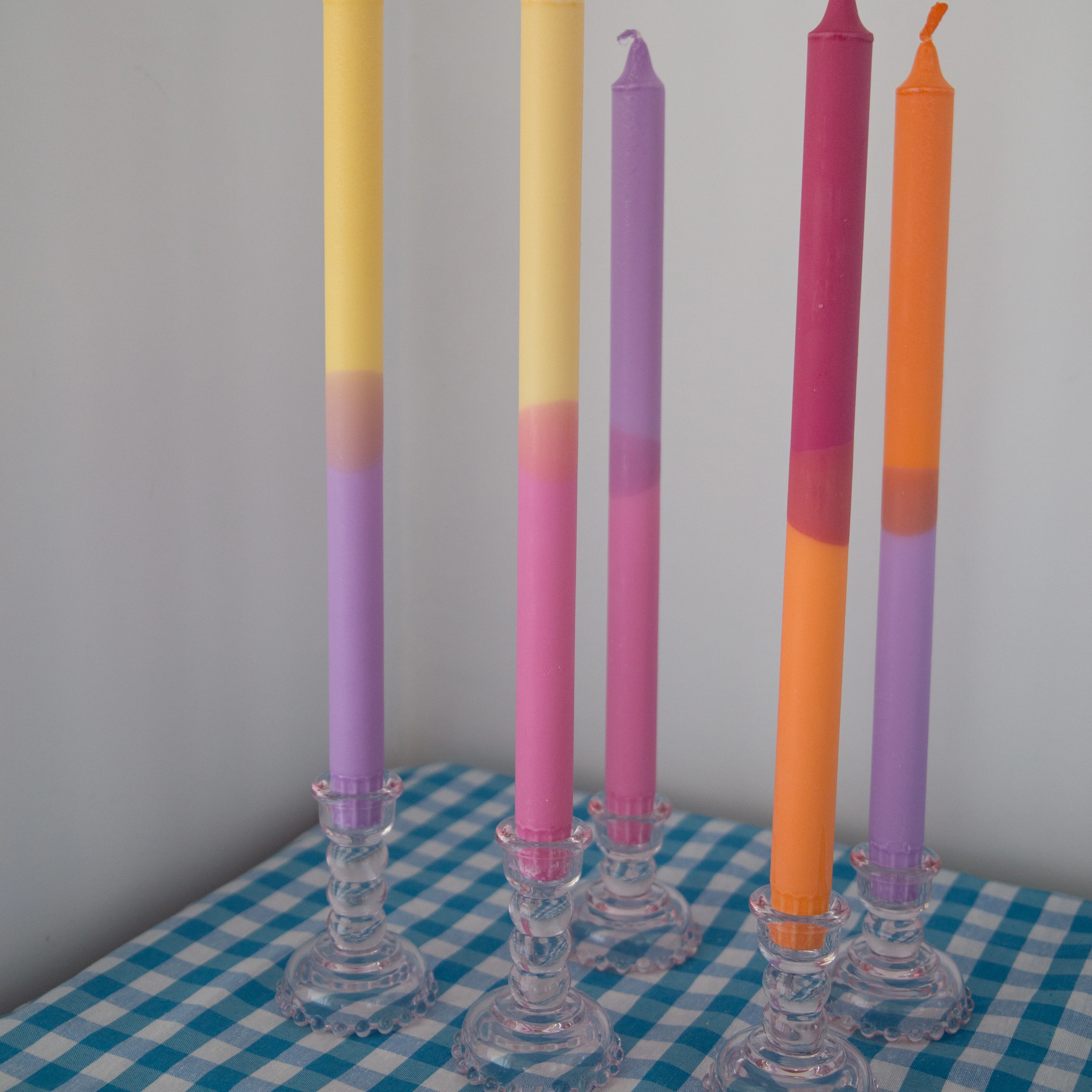 Nordtrice Rainbow 100% Natural Wax 30cm Long Taper Candles - Image 5