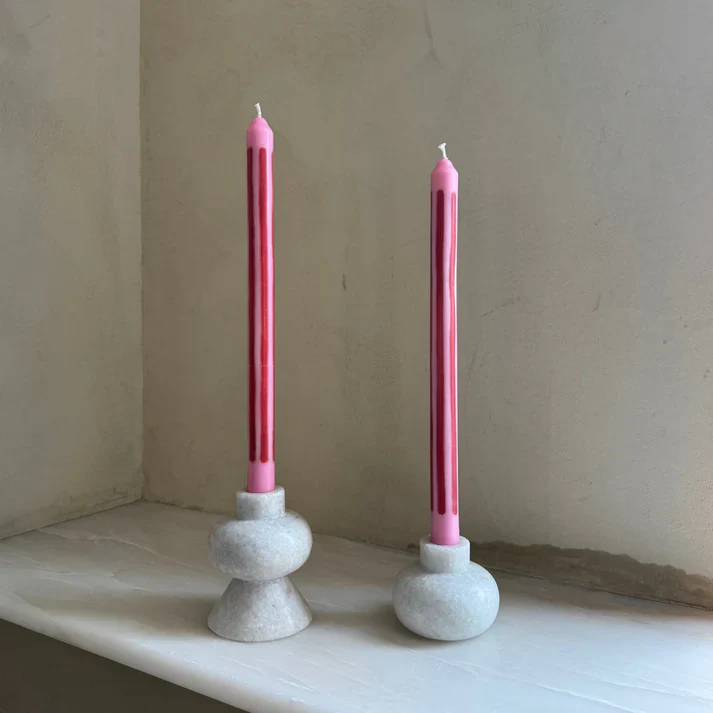 Pygmalion London Rhubarb Eco-Friendly Dinner Candles Set of 2 - Image 5