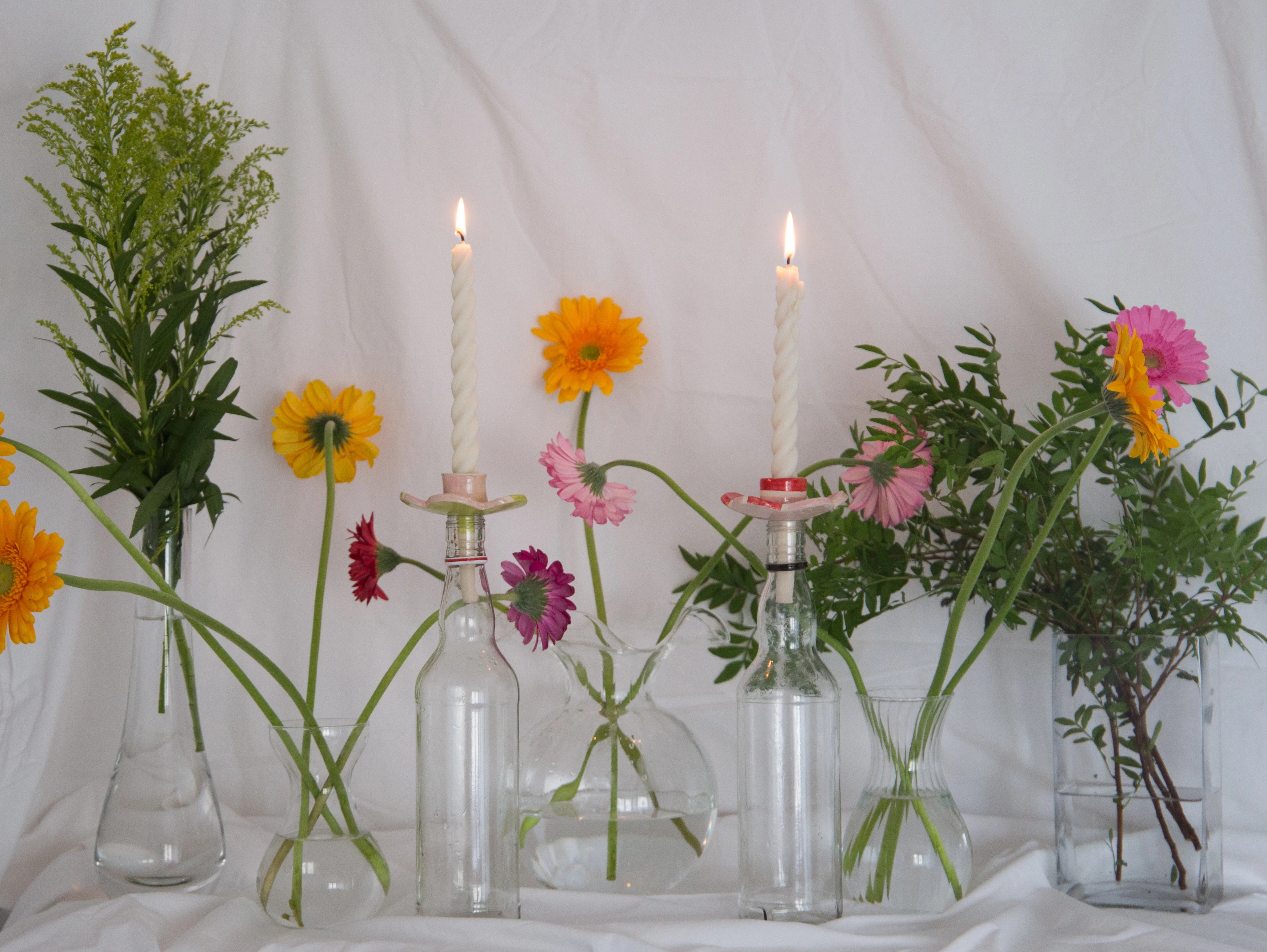 Ruffles & Riot Ceramic Wine Bottle Candle Holder - Image 11