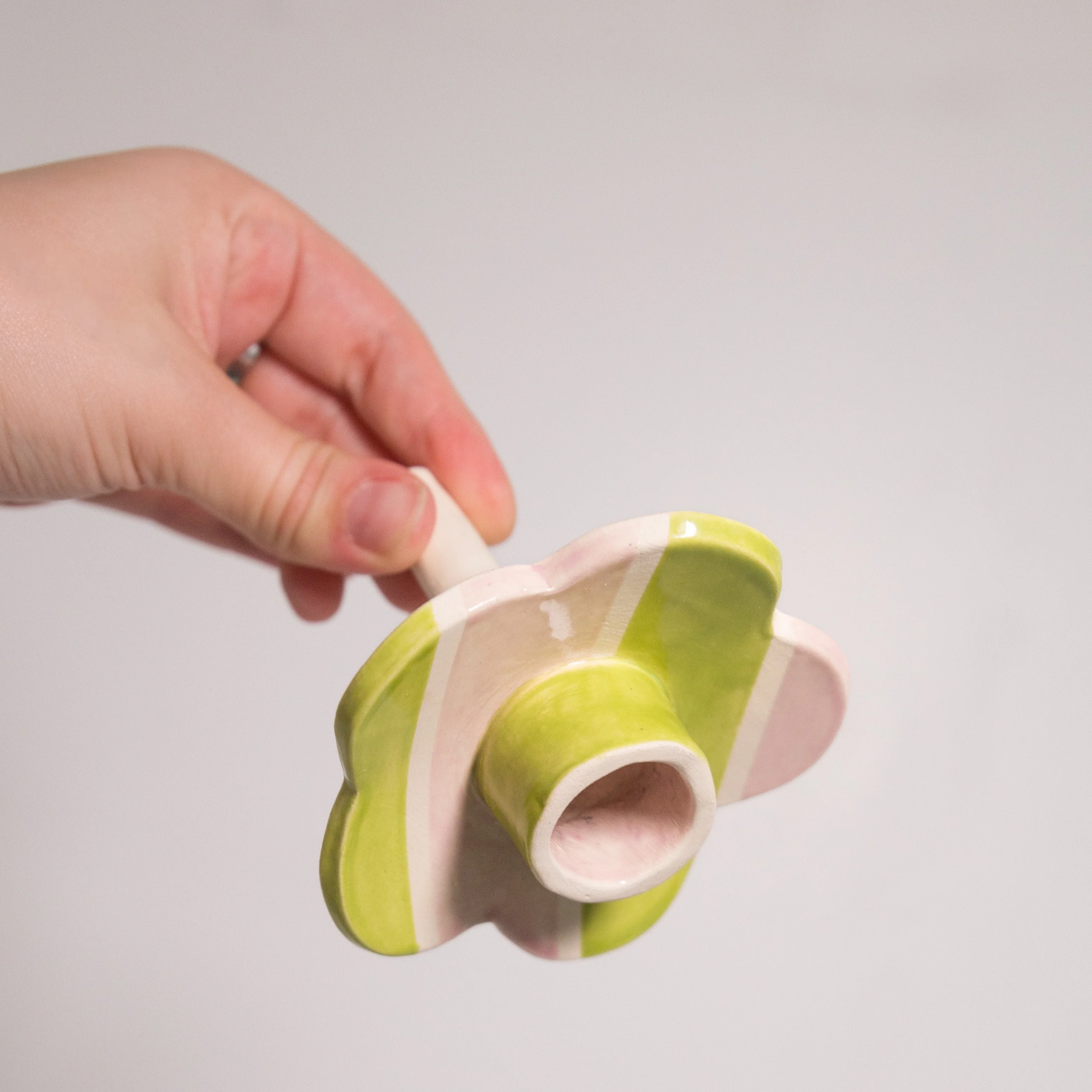 Ruffles & Riot Ceramic Wine Bottle Candle Holder - Image 8