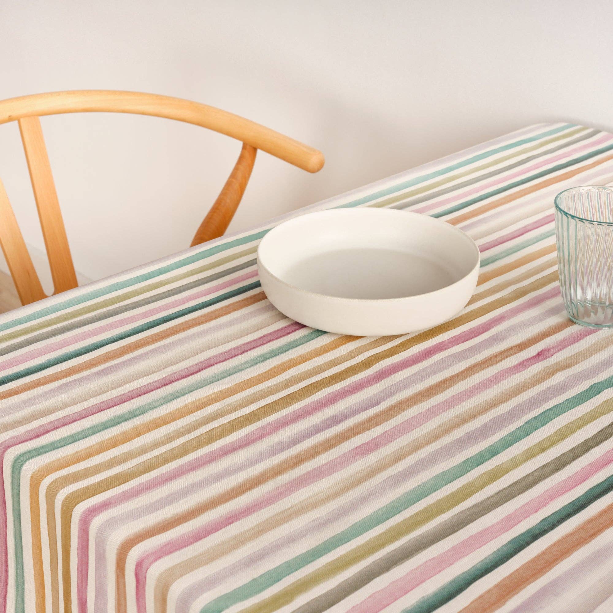 SG Hogar Striped Tablecloth in Multi - Image 3