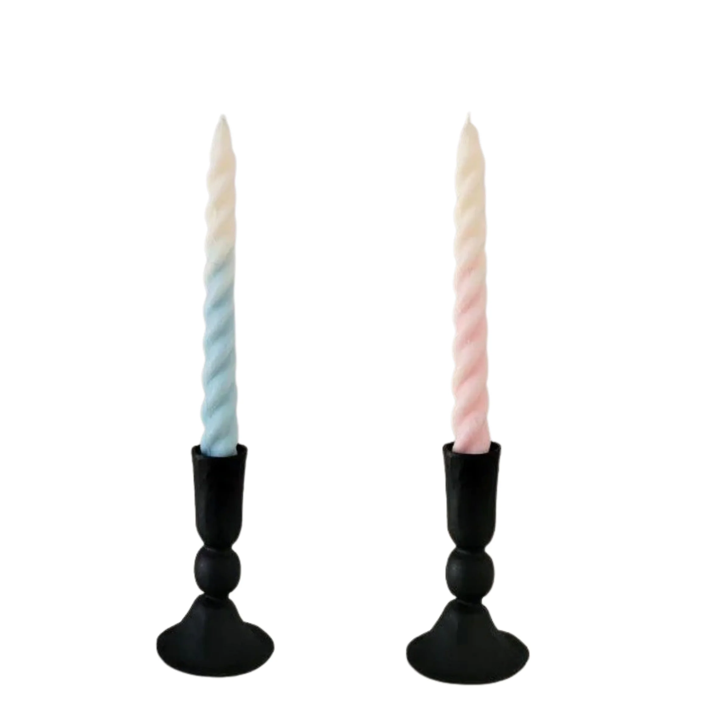Soie Soy Wax Twirl Ombre Taper Candle - Image 4
