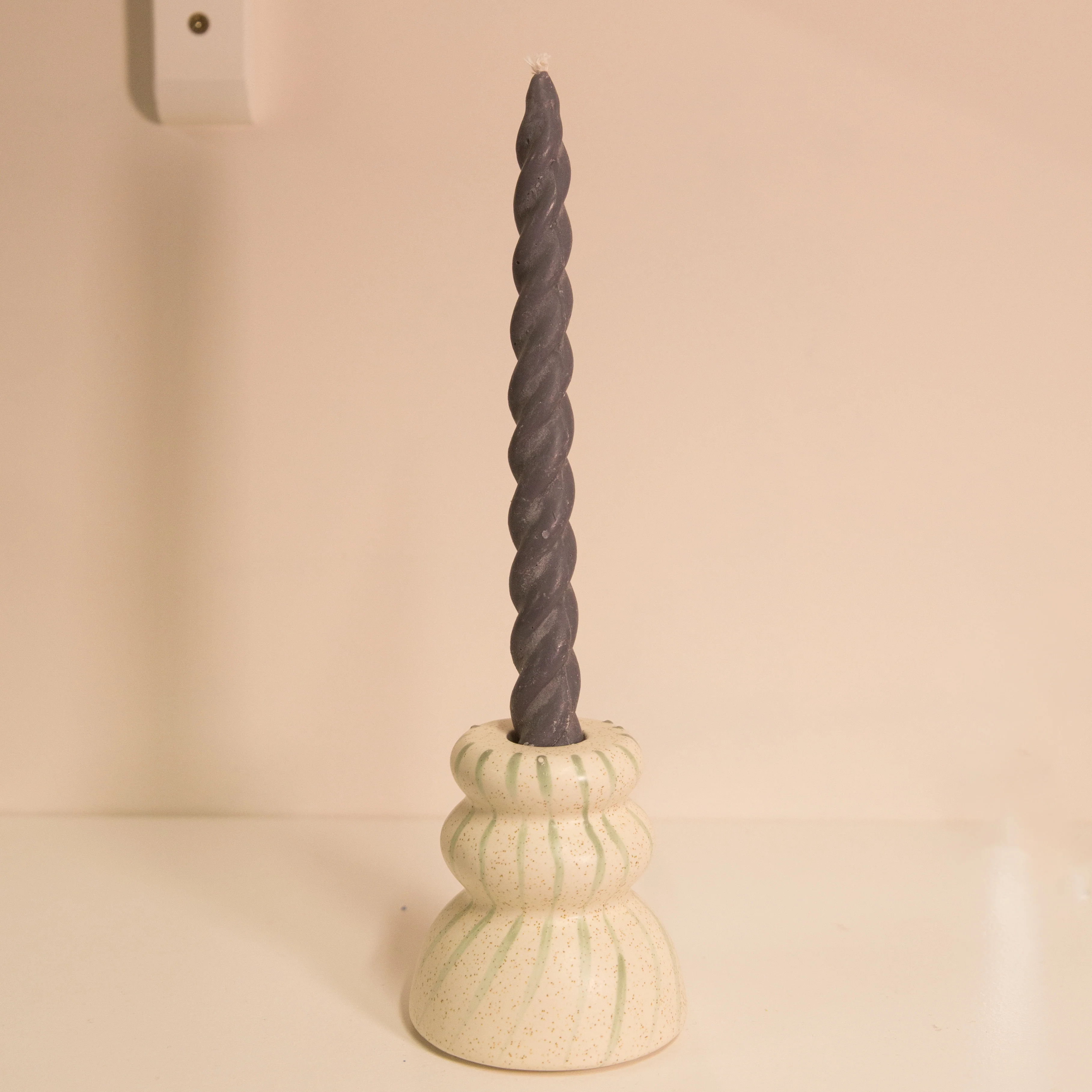Soie Soy Wax Twirl Taper Candle in Various Colours - Image 3