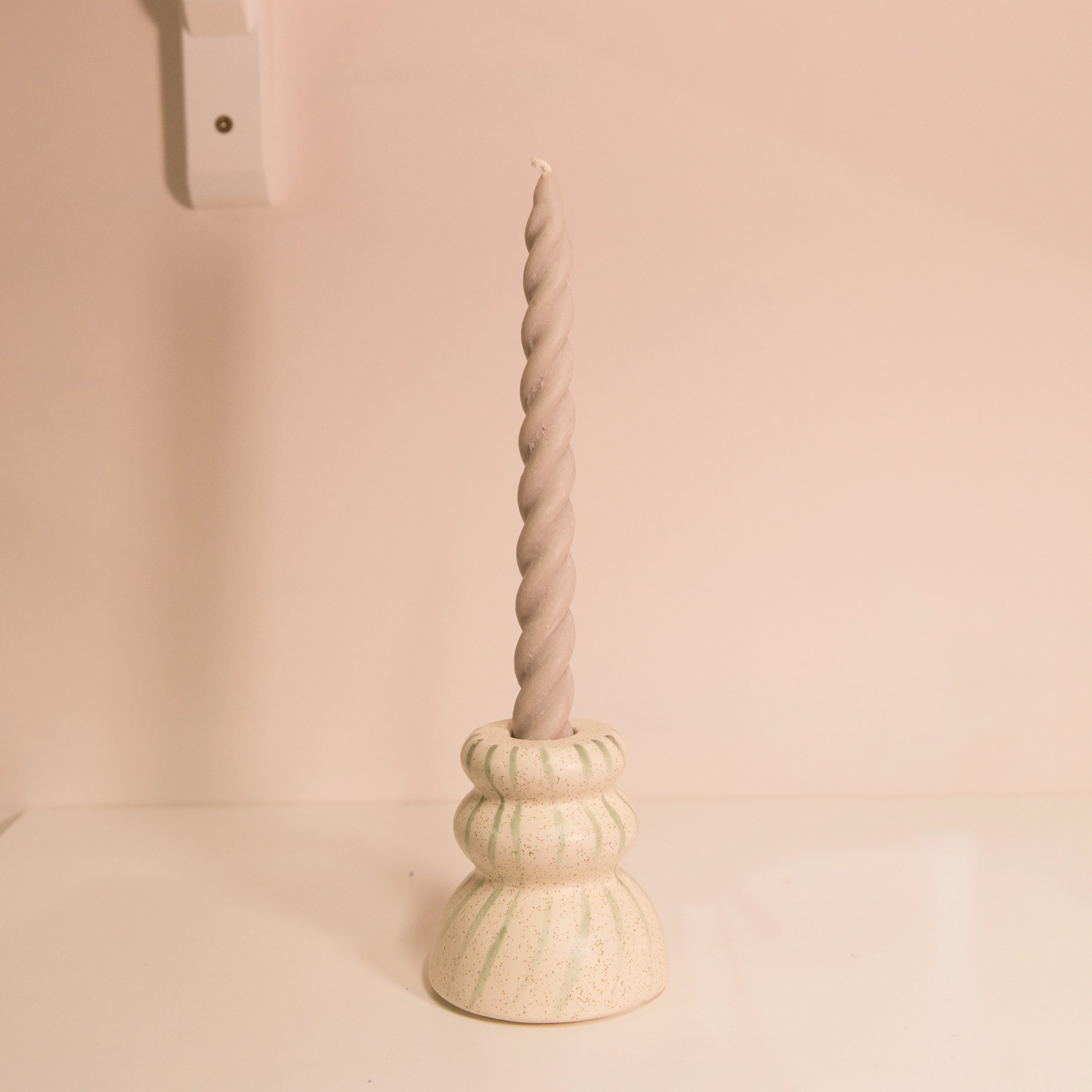 Soie Soy Wax Twirl Taper Candle in Various Colours - Image 4