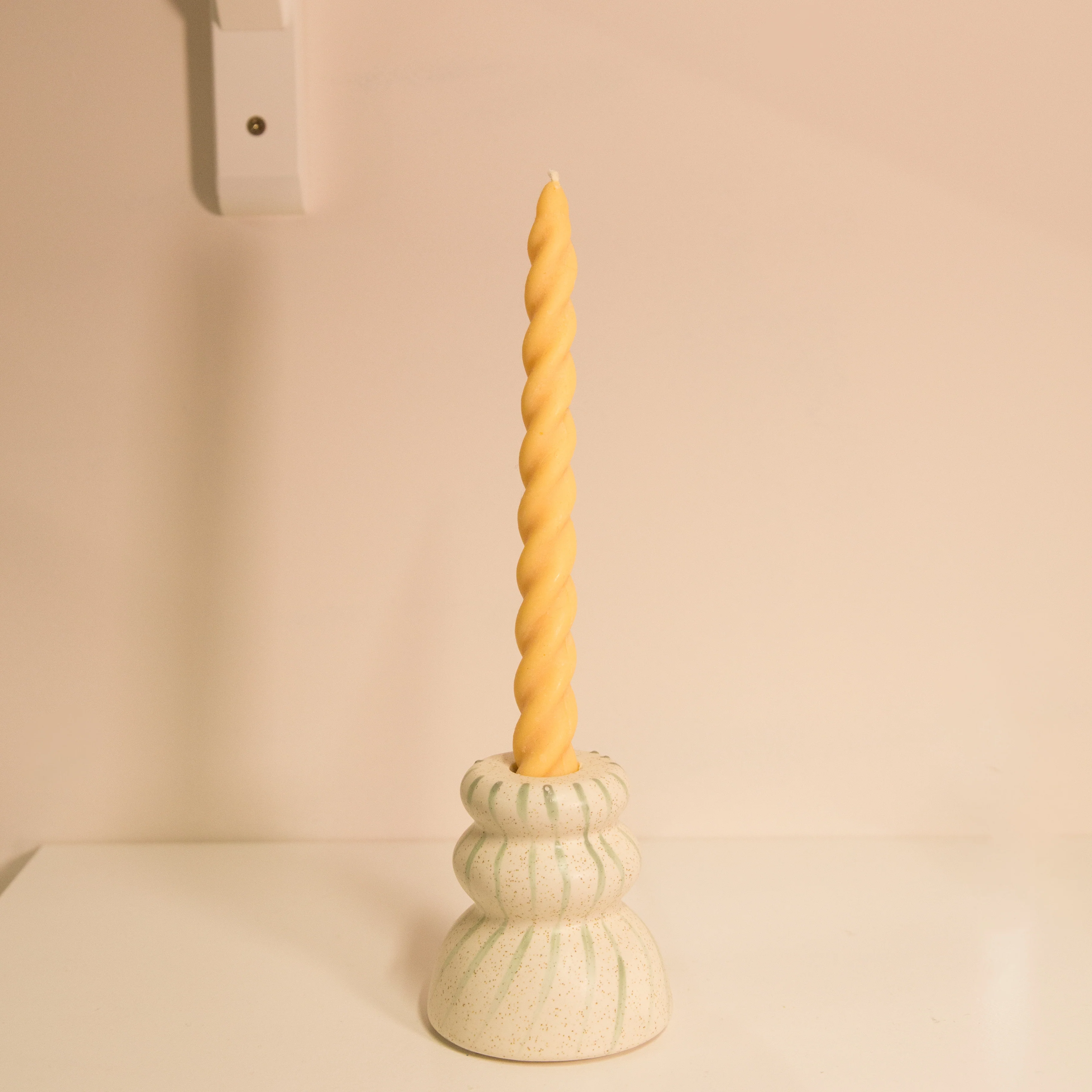 Soie Soy Wax Twirl Taper Candle in Various Colours - Image 5