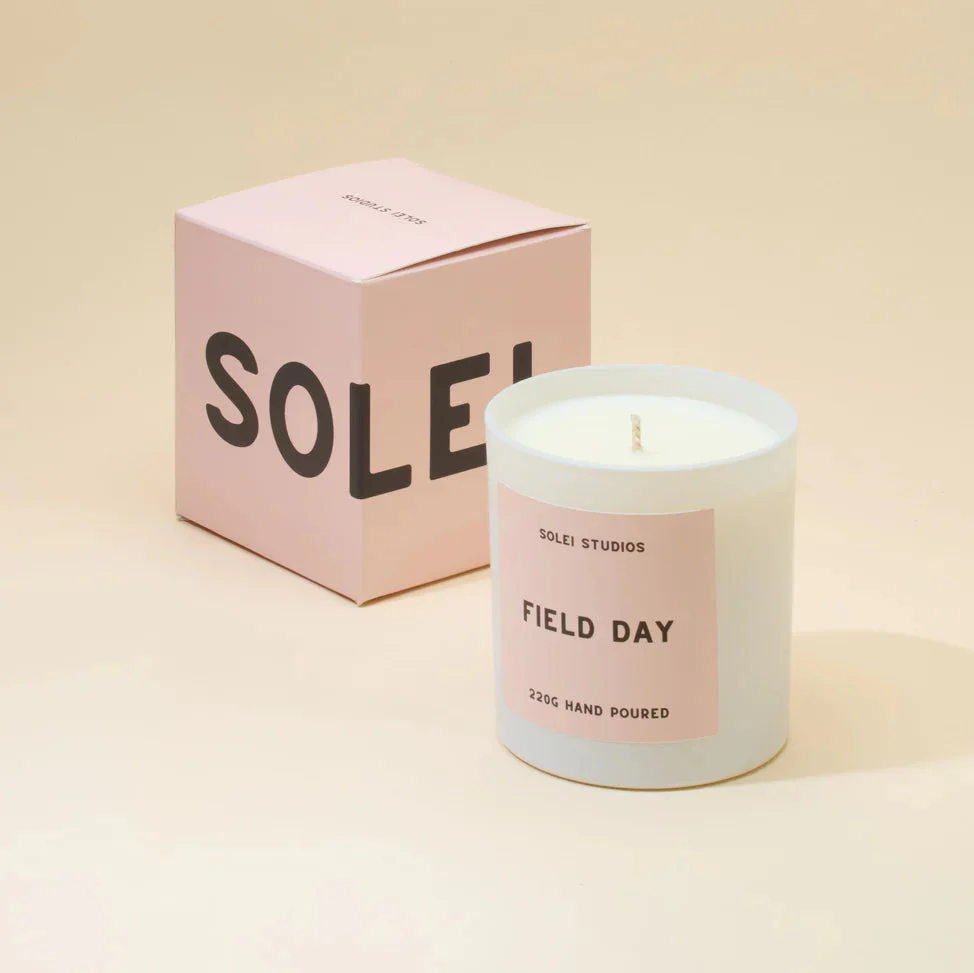 Solei Studios 100% Soy Wax Jar Candle Scented Beach Walk - Image 12