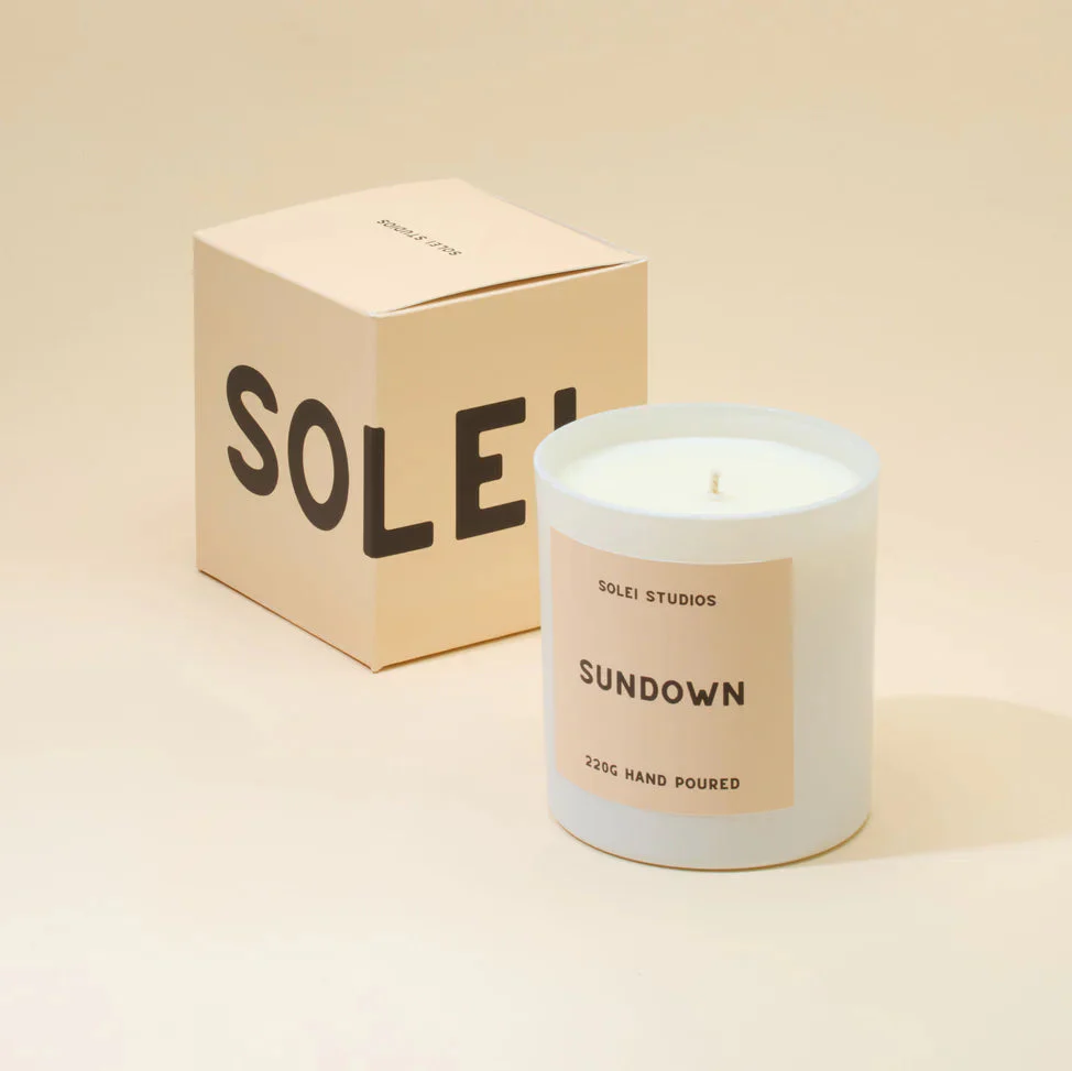 Solei Studios 100% Soy Wax Jar Candle Scented Beach Walk - Image 14