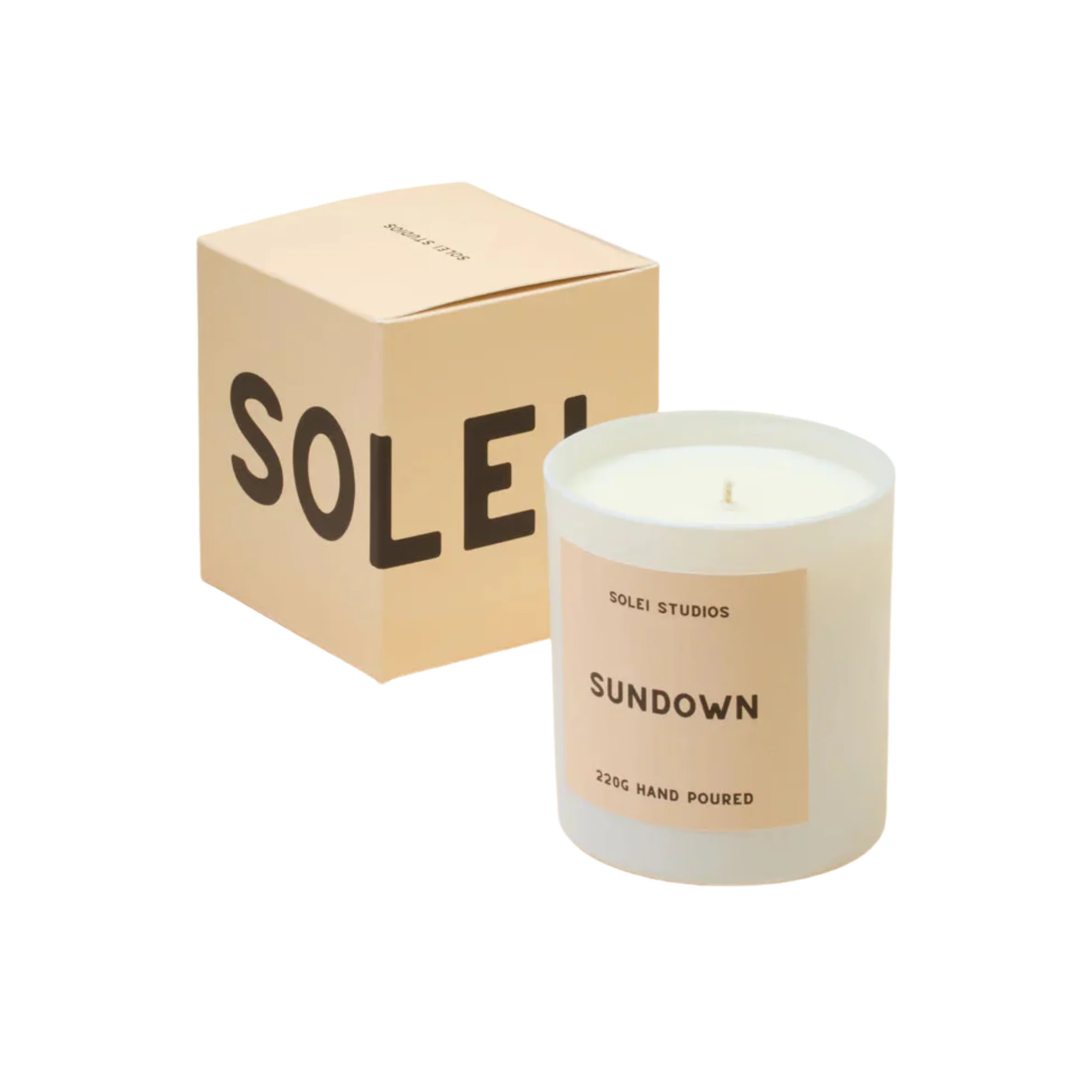 Solei Studios 100% Soy Wax Jar Candle Scented Beach Walk - Image 3
