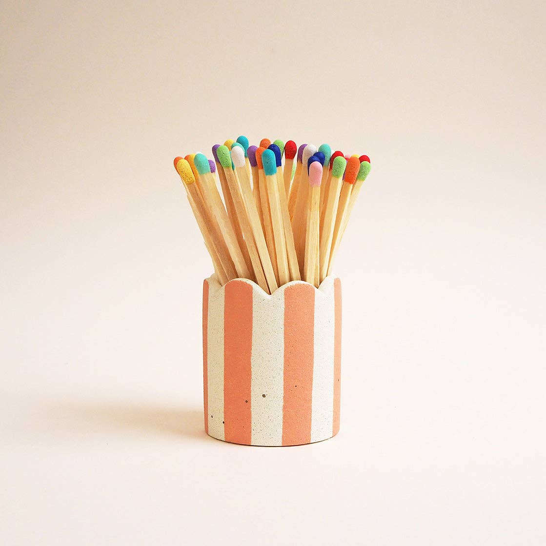 Hello Marilu Stripy Match Stick Holders in Various Colours - Image 11