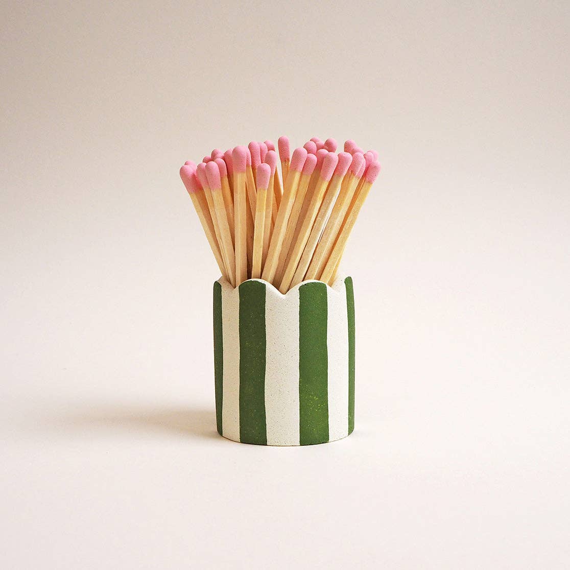 Hello Marilu Stripy Match Stick Holders in Various Colours - Image 6