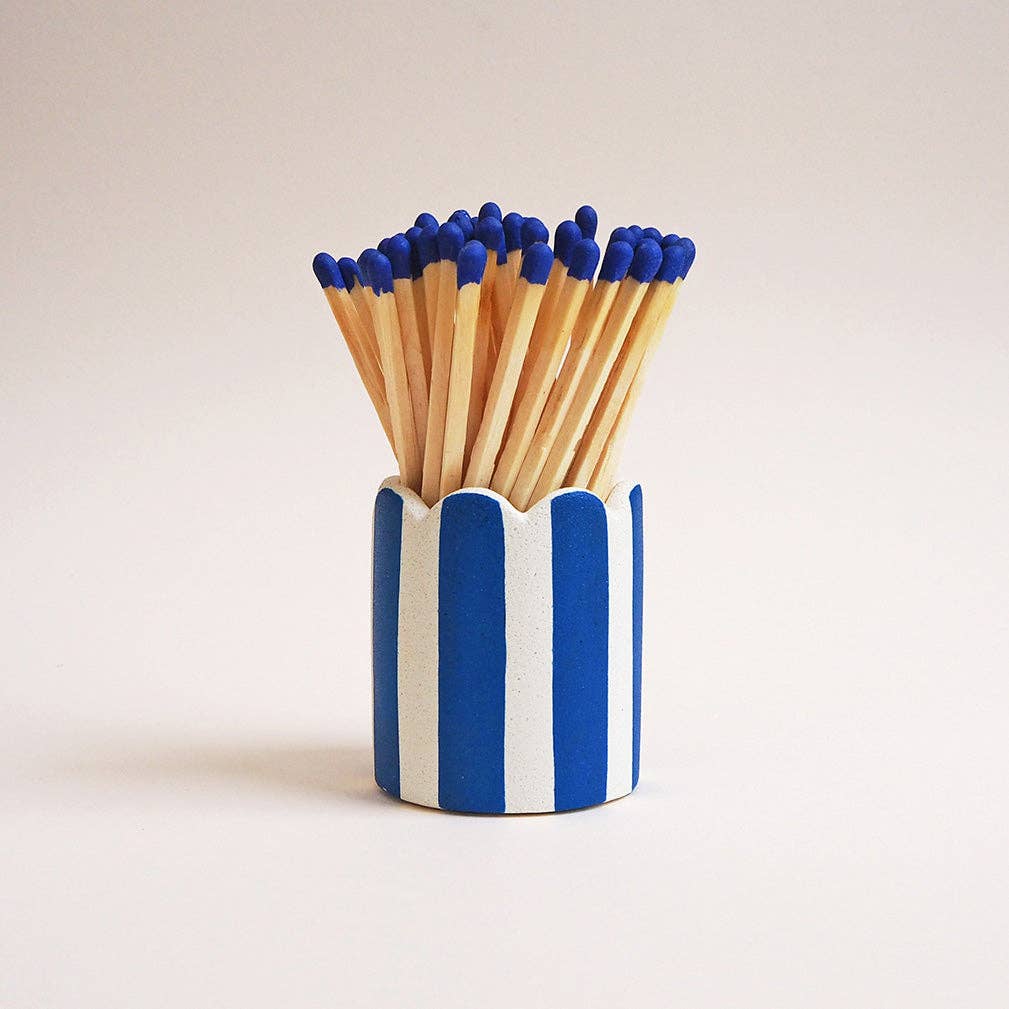 Hello Marilu Stripy Match Stick Holders in Various Colours - Image 8