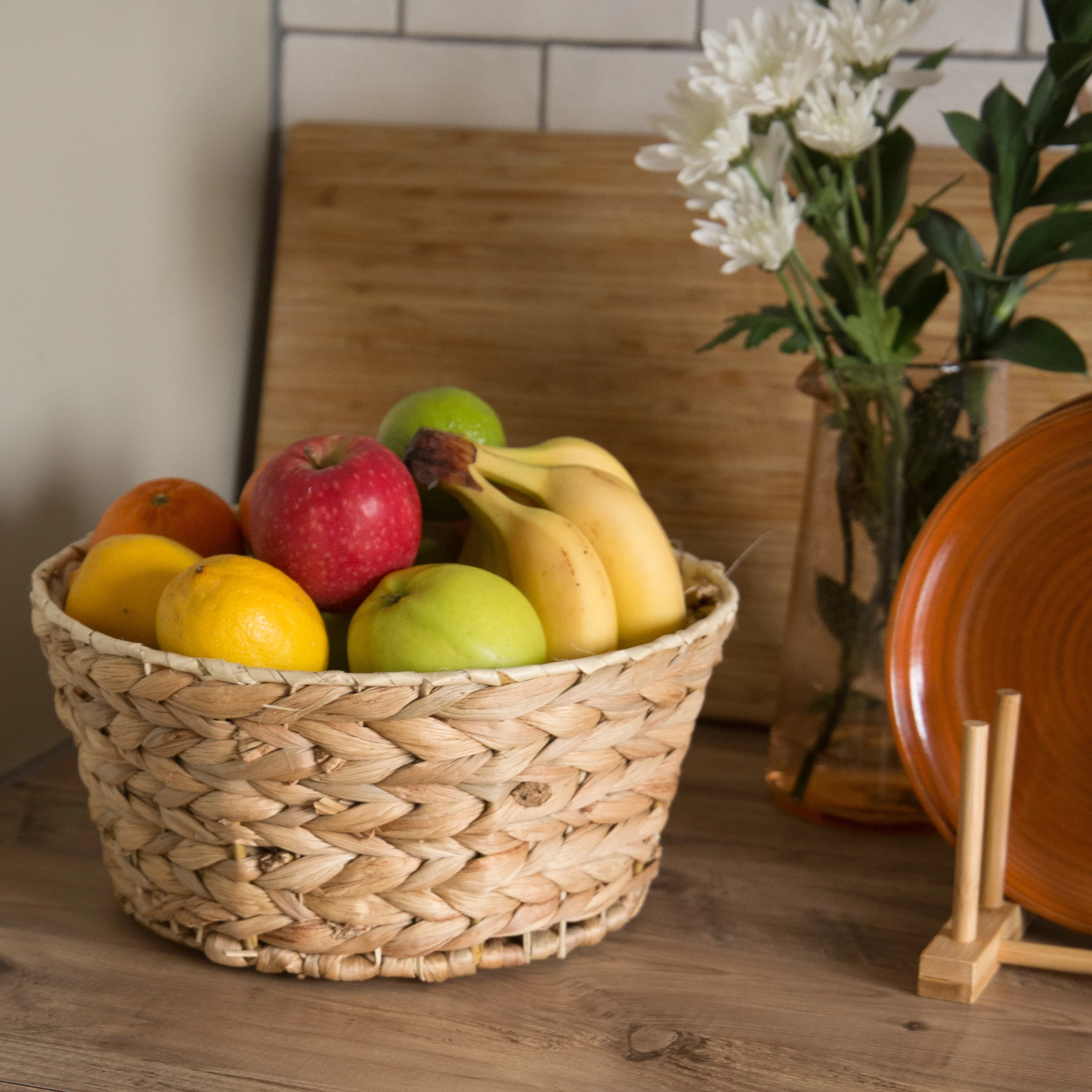 Water Hyacinth Fruit Basket - Image 4